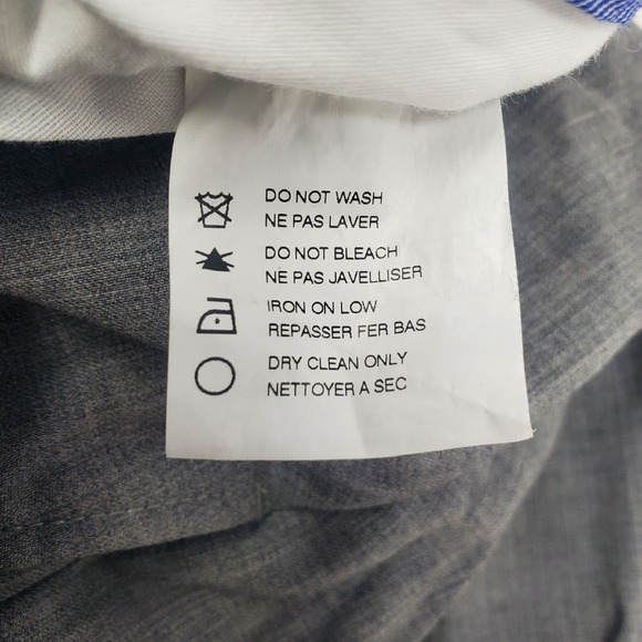 Ballin Men’s Flat Front Pants Super 120s Wool‎ Comfort EZE 40 Gray - Picture 7 of 14